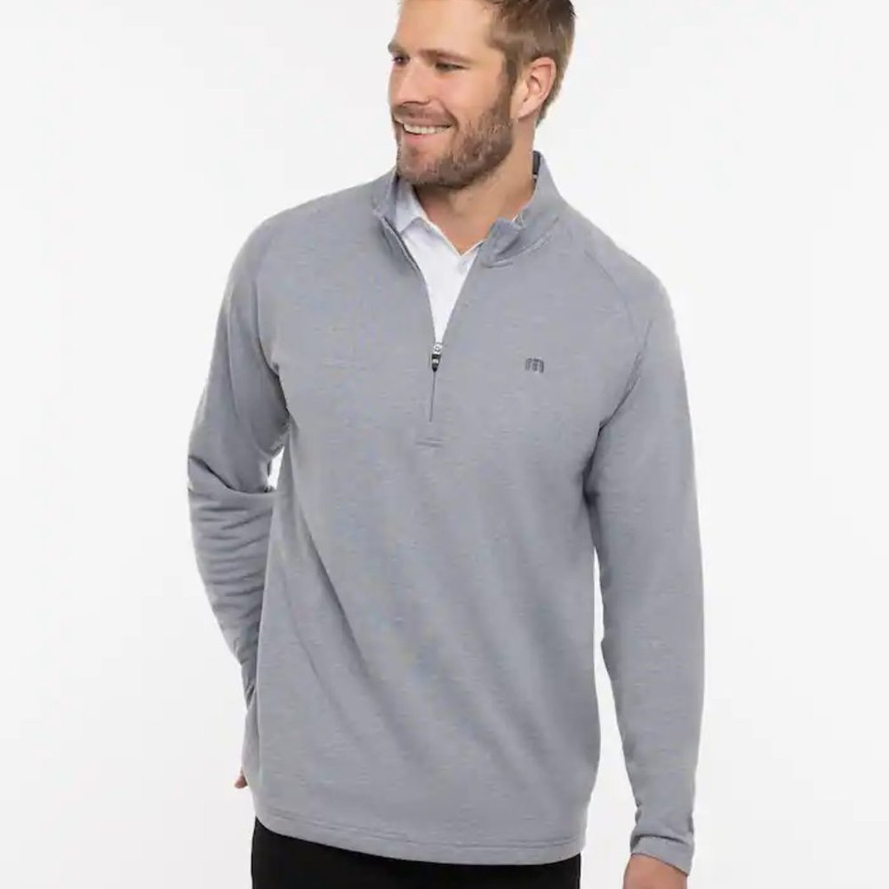 NWT Travis Mathew UPGRADED golf 1/4-zip pullover travismathew Brand New grey